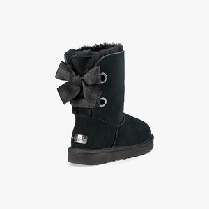 Ugg Customizable Bailey Bow Short Klassiska Stövlar Dam Svarta (897103GCM)